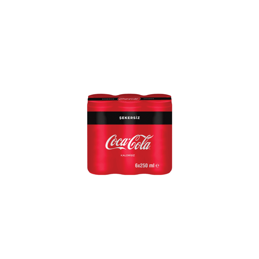 Coca Cola Zero 250 ml (6'lı Paket)