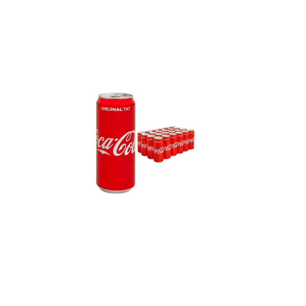 Coca Cola Kutu 330 ml koli (24 Adet)