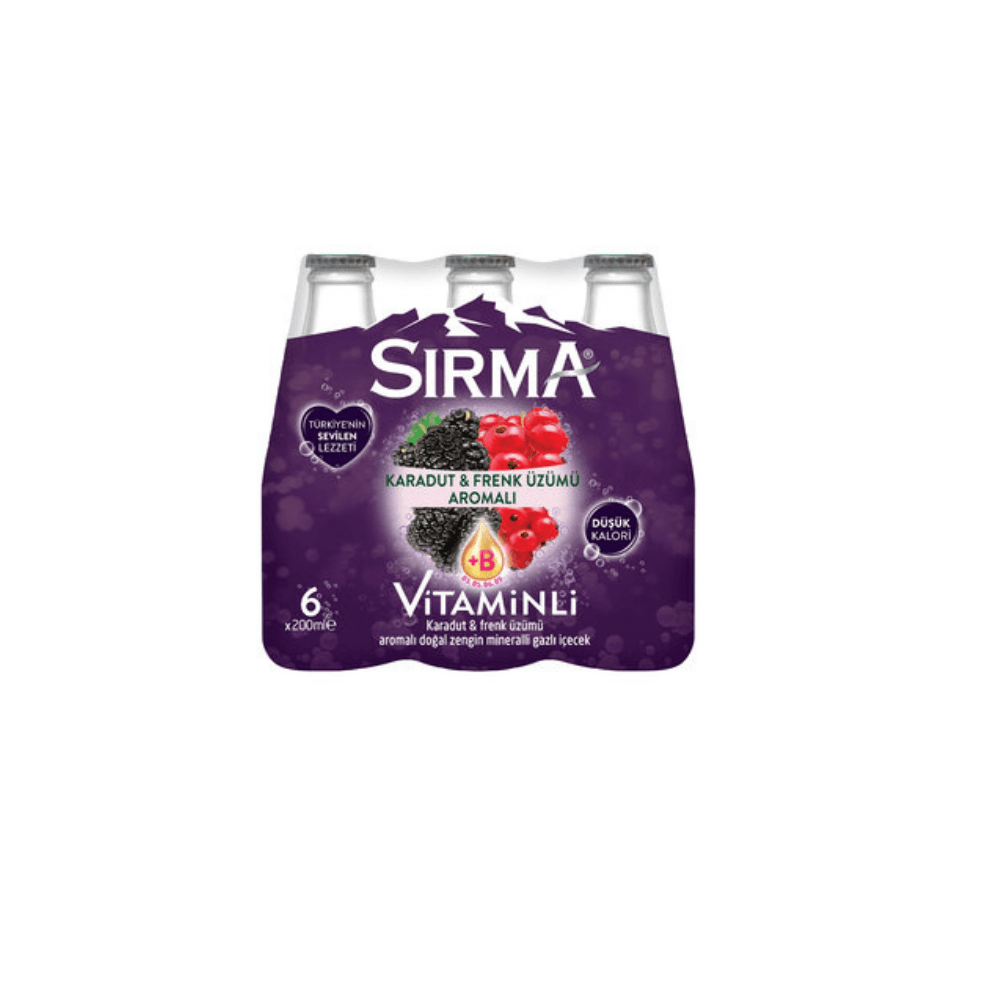 Sırma Karadut Frenk Üzüm 200 ml (6'lı Paket)