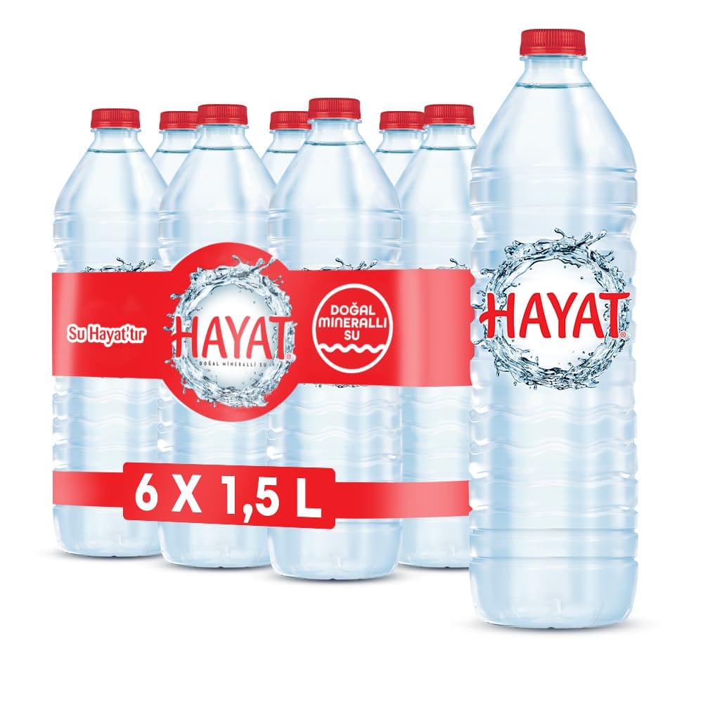 Hayat 1,5 Litre Pet Su 6'lı Paket